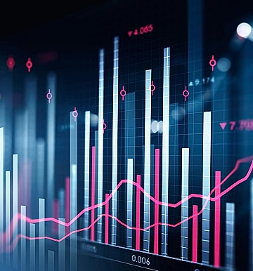 Graph showing data trends and statistics analysis.